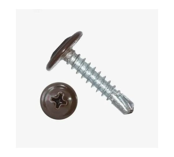 Изображение товара Саморез ARNO INDUSTRIES 4,2х13 1кг.. с прессшайбой со сверлом для крепления листового металла  RAL8017 коричневый AB350420138F998