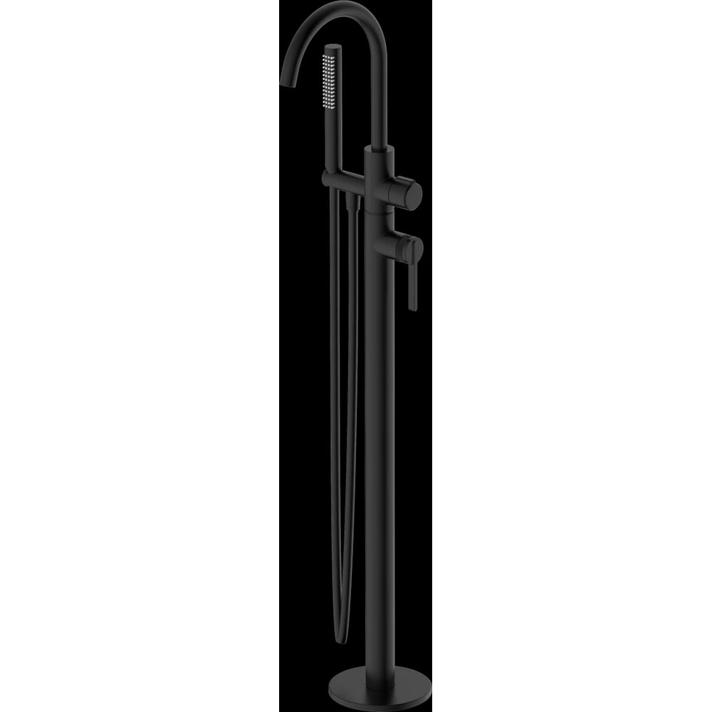 Изображение товара Напольный смеситель DQ Bonn DA1706005 с душем, матовый черный