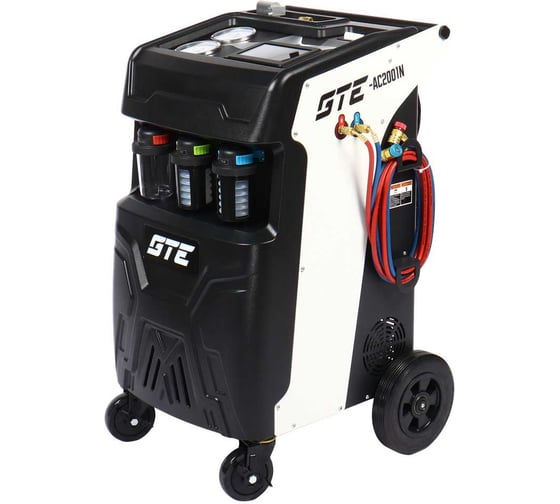 Изображение товара Установка автоматическая для заправки кондиционеров GTE (с подогревом баллона, R-134a, 120 л/мин, -AC2001N) 182370