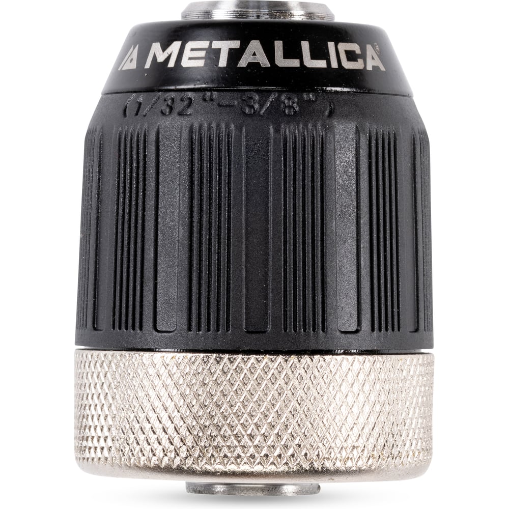 Изображение товара Патрон METALLICA быстрозажимной 2-муфты мет/пласт. Ultra 0.8-10 мм, 3/8-24UNF, с замком, в тубе 193233 Изображение товара Патрон METALLICA быстрозажимной 2-муфты мет/пласт. Ultra 0.8-10 мм, 3/8-24UNF, с замком, в тубе 193233