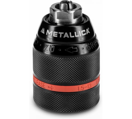Изображение товара Патрон METALLICA быстрозажимной 2-муфты цельномет. Ultra 2.0-13 мм, 1/2-20UNF, с замком, HEX-основан 193288