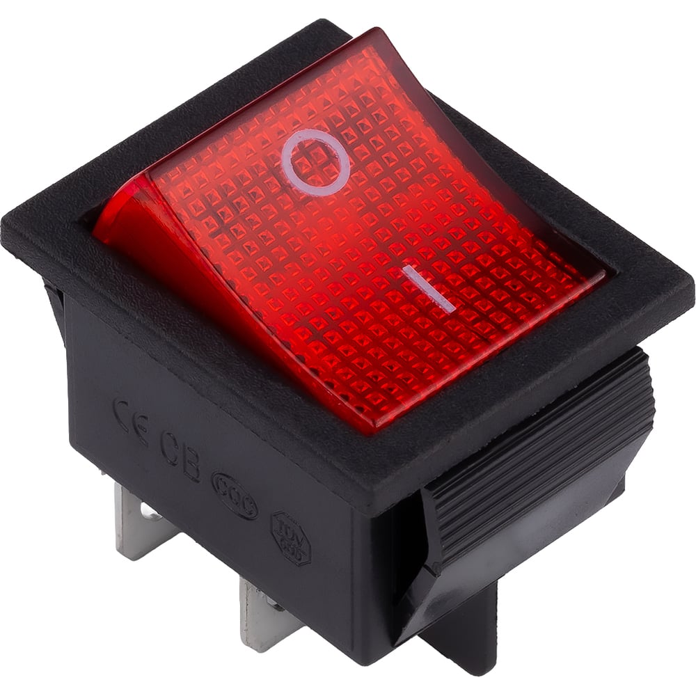Изображение товара Выключатель клавишный SMARTBUY 250В 16А (4с) ON-OFF красный с подсветкой SBE-16-S31r Изображение товара Выключатель клавишный SMARTBUY 250В 16А (4с) ON-OFF красный с подсветкой SBE-16-S31r
