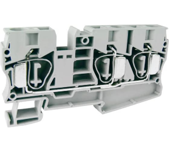 Изображение товара Клемма пружинная UPUN UJ5-10/1×2, 10 шт 421118 erp865519-1