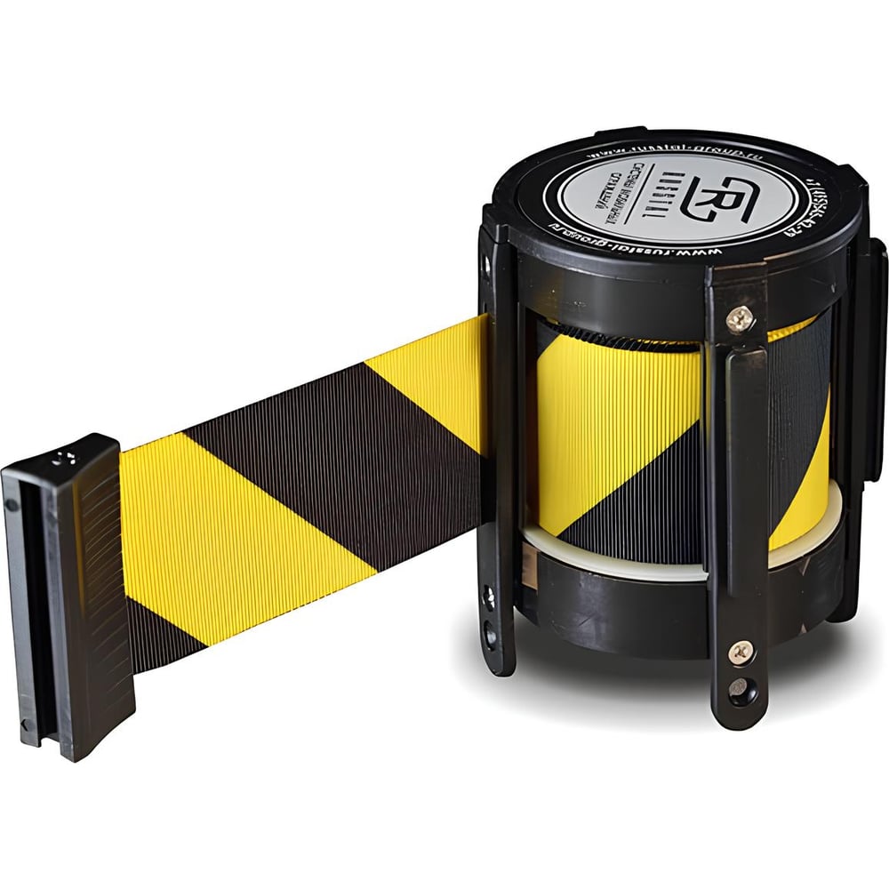 Изображение товара Кассета с вытяжной RUSBARRIER 3-метровой черно-желтой лентой KVL-03 black/yellow Изображение товара Кассета с вытяжной RUSBARRIER 3-метровой черно-желтой лентой KVL-03 black/yellow