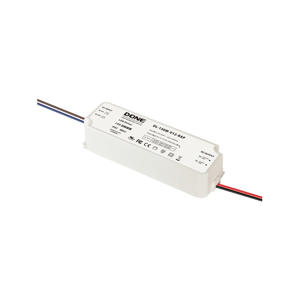 Изображение товара Источник питания Done Electronic DL-150W-V12-RAP 12В 150Вт
