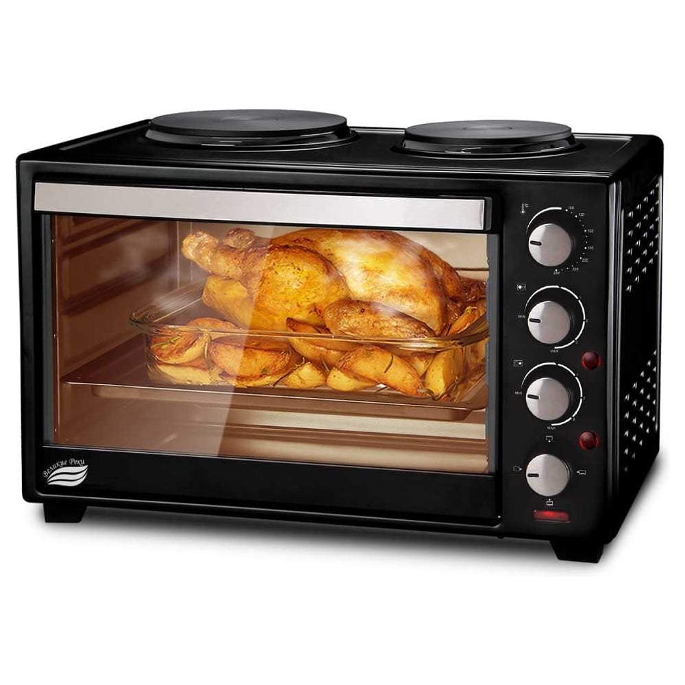 Изображение товара Жарочный шкаф ВЕЛИКИЕ РЕКИ Великие Реки Днепр-2, мощность 3300 Вт, 2 конфорки, 30 л, 2 противня 00-00049395