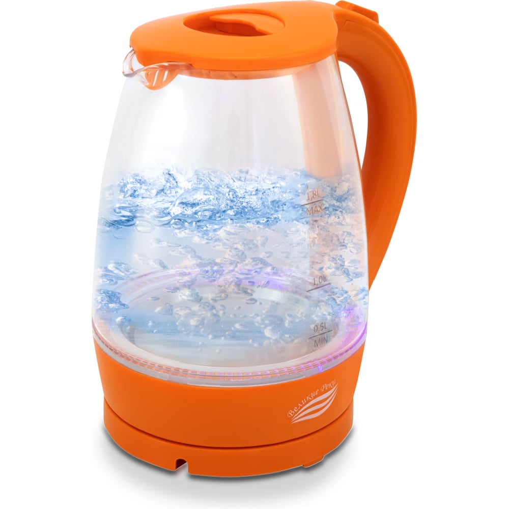 Изображение товара Чайник Великие Реки Дон-1 1,8 л с выносной подставкой и стеклянной/пластиковой конструкцией