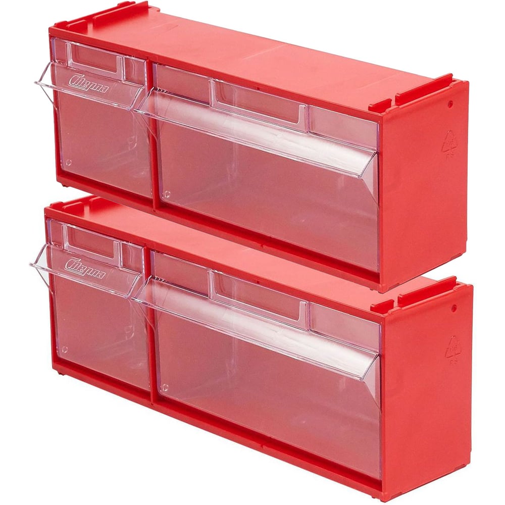 Изображение товара Комплект органайзеров Стелла-техникс двумя откидными ячейками, F-300-2-K2