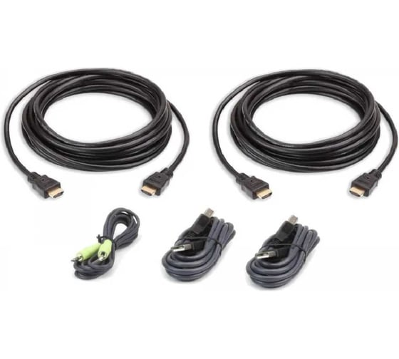 Изображение товара Комплект кабелей ATEN 2L-7D03UHX5 USB, HDMI для защищенного KVM-переключателя (3м) 2L-7D03UHX4