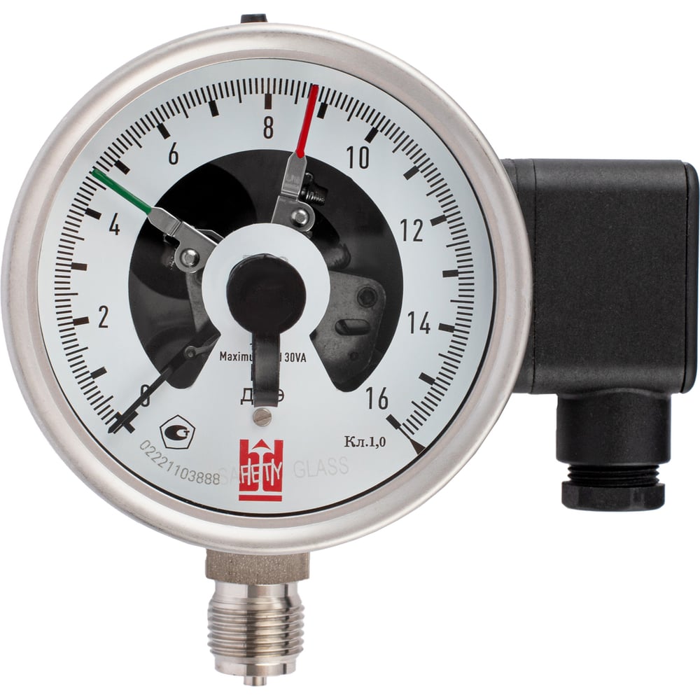 Изображение товара Манометр BD ДМЭ 100 V РЗФ 0-40 бар, IP65, 1/2"