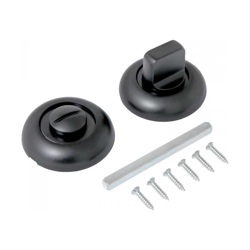 Изображение товара Сантехническая завертка к ручкам Стандарт P-BK-R1 BL матовый черный 17057