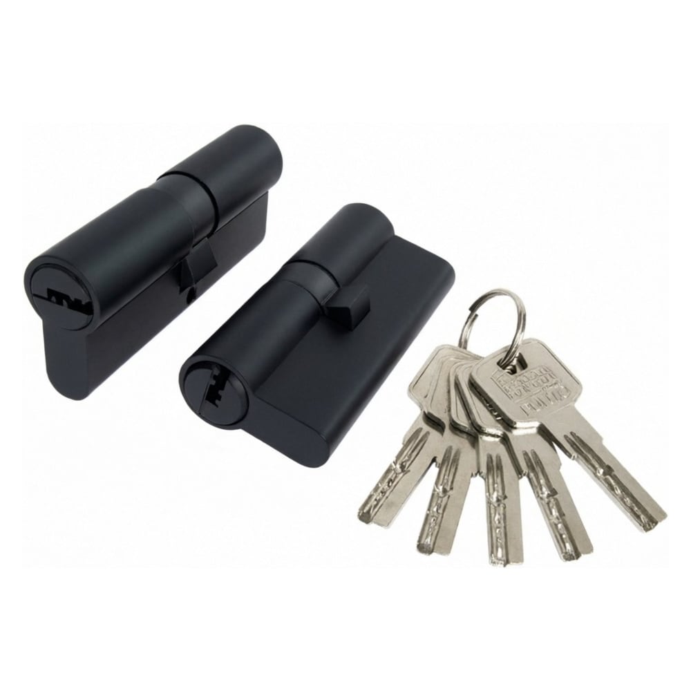 Цилиндровый механизм Punto Z3000Key60(25+10+25) BL черный 63903