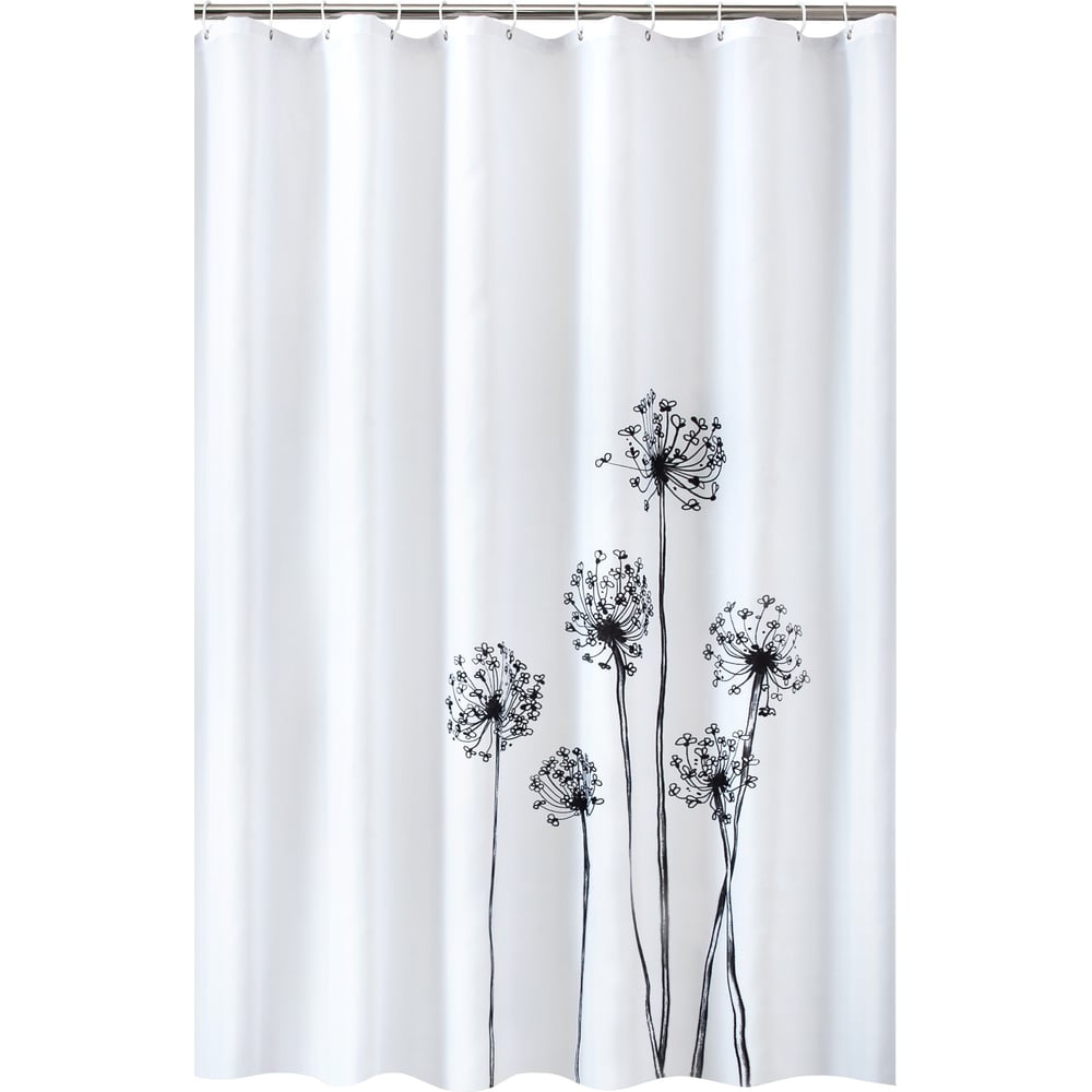 Изображение товара Штора тканевая для ванной FRESH CODE Ботаника с пропиткой, 180*180 см, полиэстер /24/1 77424