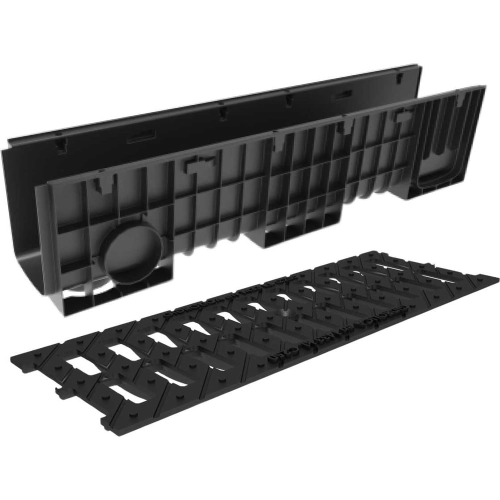 Изображение товара Лоток водоотводный Gidrolica Pro H252 с чугунной решеткой