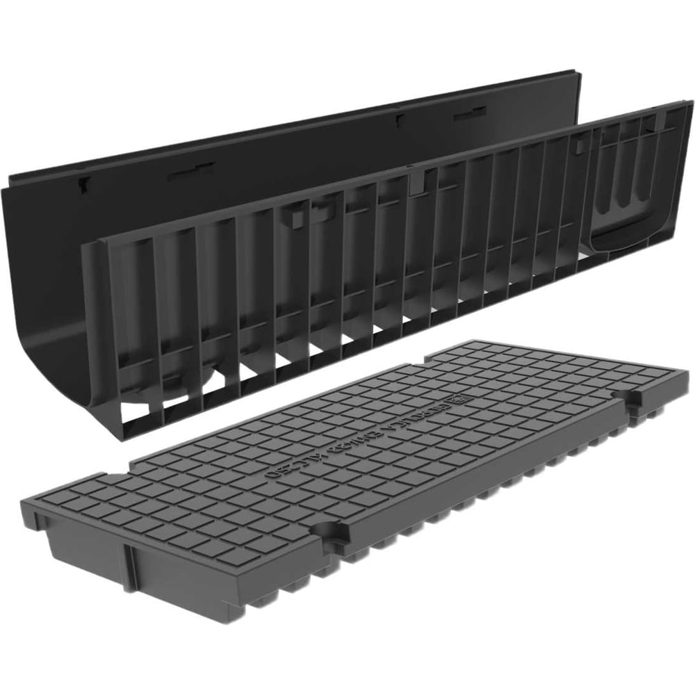 Изображение товара Лоток Gidrolica Pro H252 с глухой крышкой и решеткой