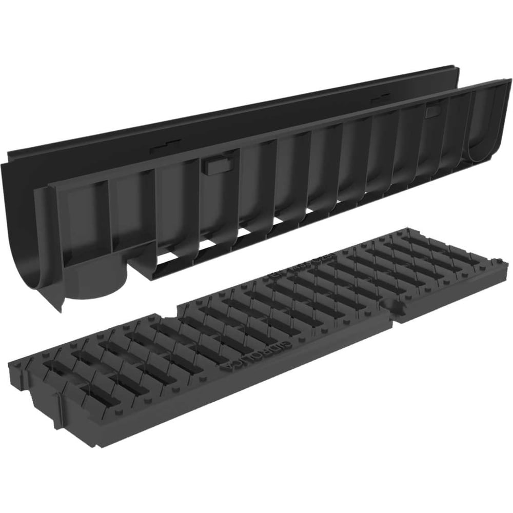 Изображение товара Лоток водоотводный Gidrolica Pro H202 C250 1000x146x202 мм