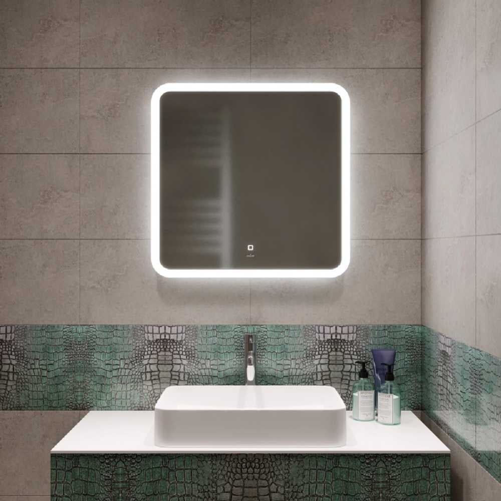 Изображение товара Зеркало MIXLINE Колорит ЭКОНОМ 700_685 ШВ сенсорный выкл, светодиодная подсветка 558693