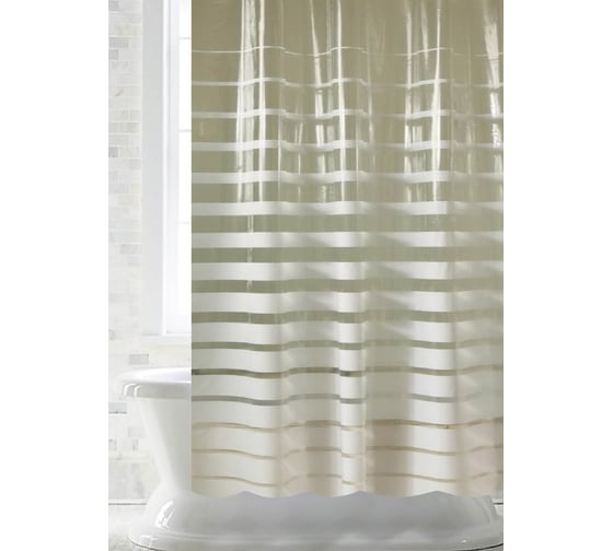 Изображение товара Штора для ванной PRIMANOVA Breeze 180х200, PVC (белый) DR-60079