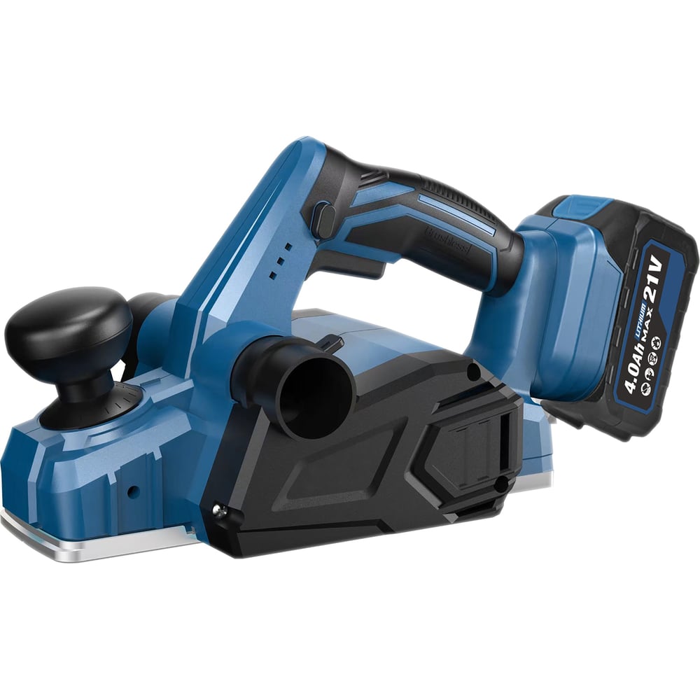 Изображение товара Рубанок аккумуляторный бесщеточный Redbo OHP-21A (21В Li-on 4,0Ач; 15000об/мин; 82мм; 0-2мм; 8мм) 53895