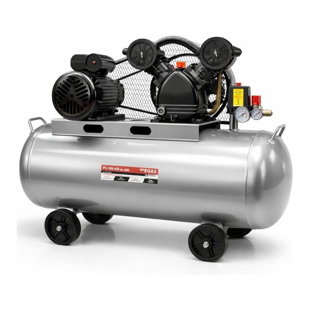 Изображение товара Поршневой масляный компрессор Pegas pneumatic Professional 100-450 6626