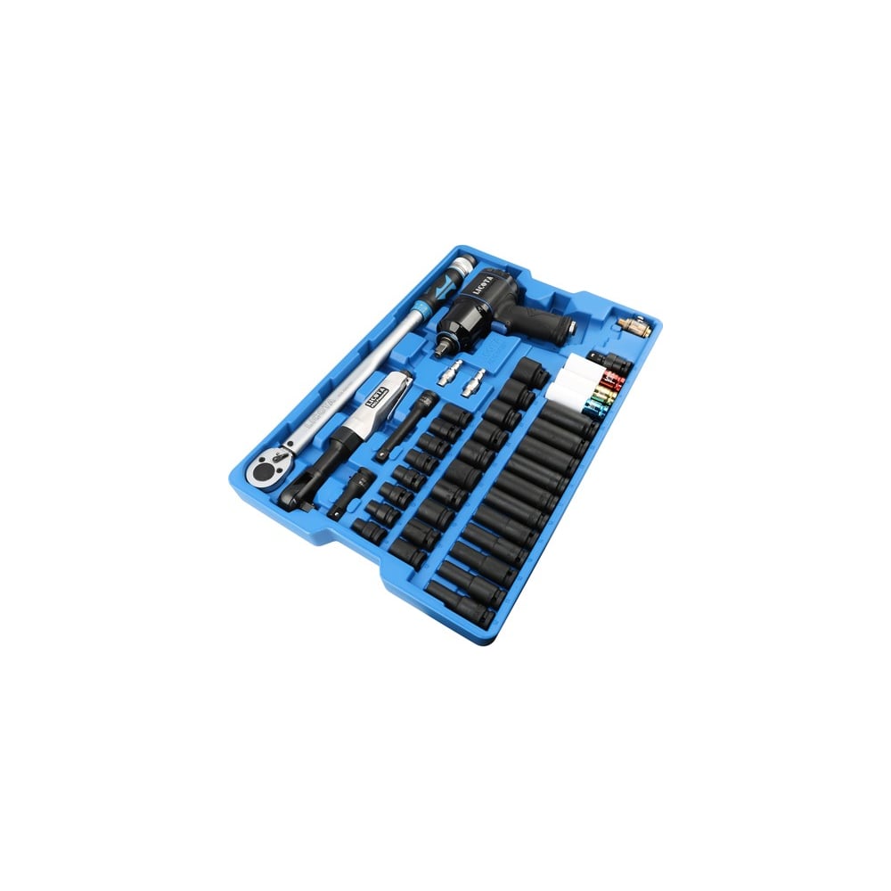 Изображение товара Набор Licota с гайковертом, пневмотрещоткой, ударными головками и динамометрическим ключом ACK-B1001