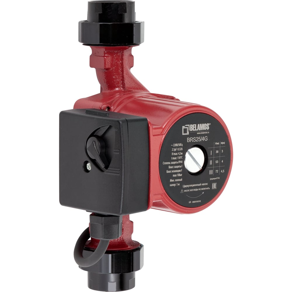 Изображение товара Циркуляционный Беламос BRS25/4G Модельный ряд 4 м подъема 78 Вт