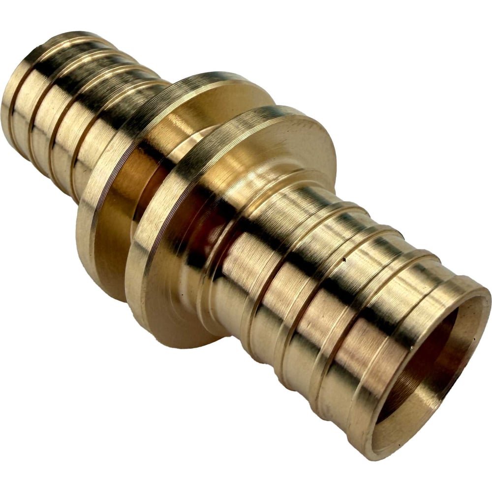 Изображение товара Муфта РОС Профессиональная латунь DN32 надвижной фитинг Изображение товара Муфта РОС Профессиональная латунь DN32 надвижной фитинг