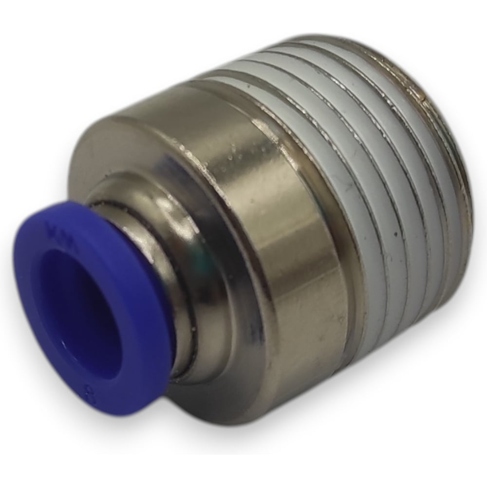 Изображение товара Фитинг цанговый прямой Контактная Механика  KZPOC08-04P  1/2M–8 мм