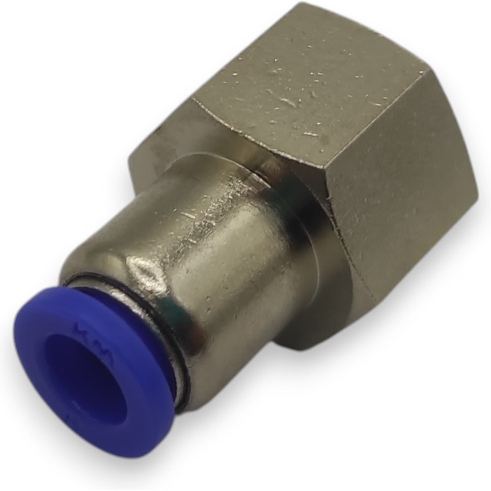 Изображение товара [Фитинг] [Контактная Механика] [KZPCF06-02G] Прямой цанговый 1/4Мx6 мм