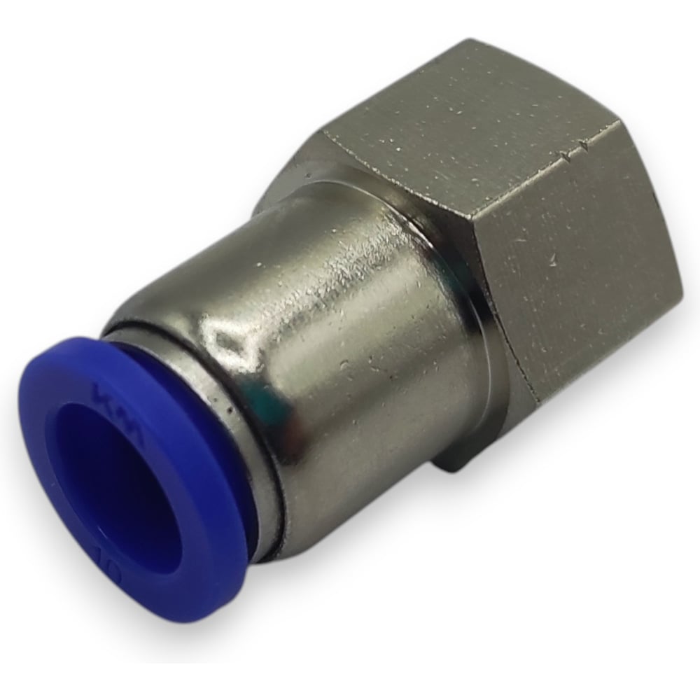 Изображение товара Фитинг цанговый прямой Контактная Механика KZPCF10-03P 3/8F — 10 мм