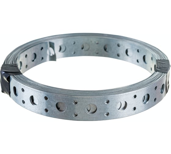 Изображение товара Монтажная перфорированная лента Госкреп оцинк., прямая, 0,7х20, бухта 5 м 13-0019670