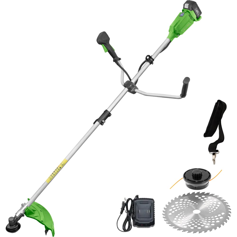 Изображение товара Триммер аккумуляторный Procraft 20В 420мм (АКБ 4 Ач+ЗУ+катушка+нож 40Т) ATA20/BS