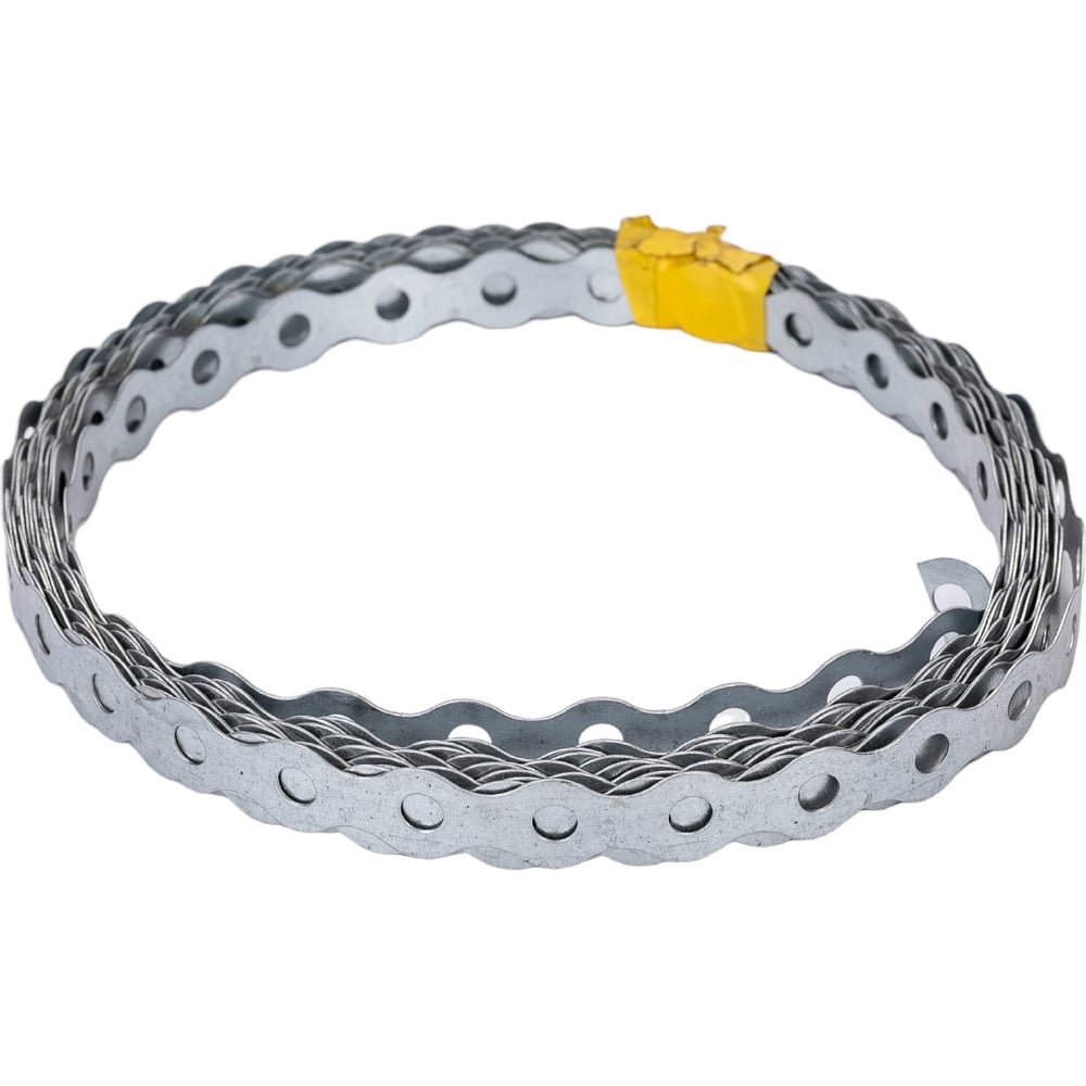 Изображение товара Монтажная лента Госкреп волна 0,55х12 мм 5 м цинк сталь