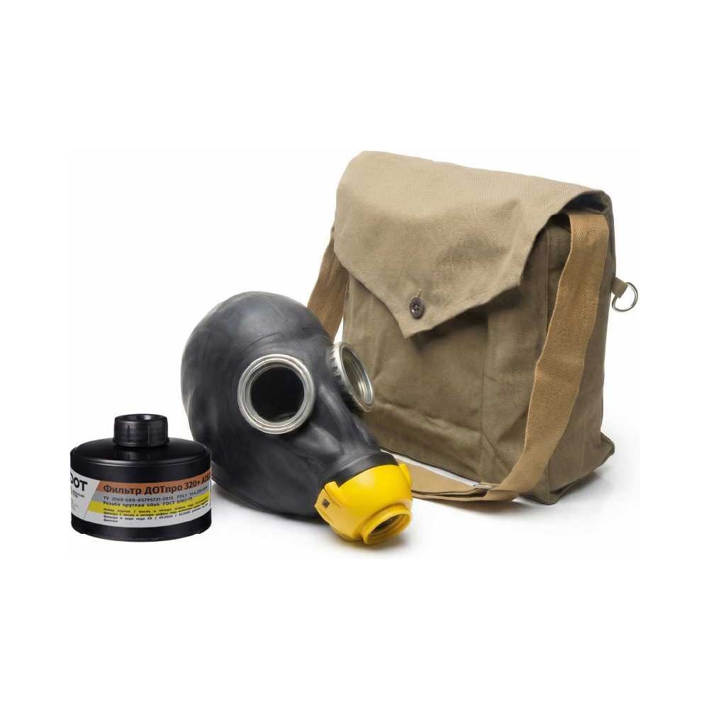 Изображение товара Противогаз ДОТпро 320+ А2В2Е2Р3 R D с маской ШМП-1