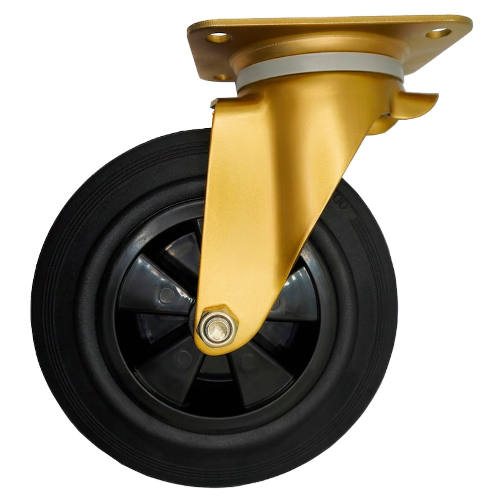 Изображение товара Колесо Kolesa-opori 160 мм для мусорных контейнеров кронштейн поворотное 4001160-KU-АНОД