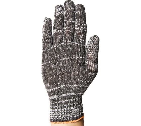 Изображение товара Перчатки трикотажные ООО "ТК "НИЖТЕКСТИЛЬ" 10 кл 4-нитка без ПВХ, серый 500 пар П 07