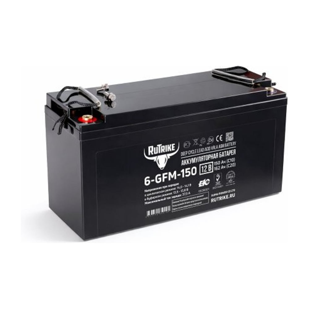 Изображение товара Аккумулятор Rutrike для ИБП 6-GFM-150 (12V162A/H C20) 026246