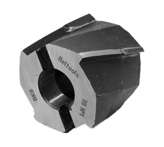 Изображение товара Зенкер насадной Beltools 70 ВК8 №1 L=60мм dпос=27мм ГОСТ 3231-71 ri.353.327