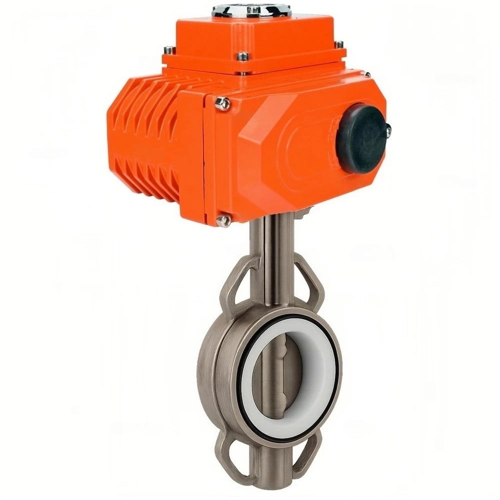 Затвор дисковый DN.ru 304-304-VITON-2W-Fb-H Ду200 Ру16, электропривод QT2-040-380VAC D050-89175