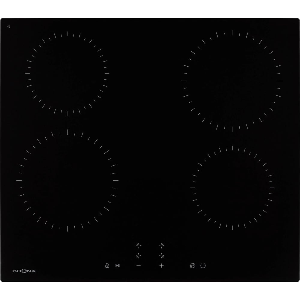 Изображение товара Варочная поверхность Krona ZAUBER 60 BL TK — 4 конфорки, стеклокерамика, сенсорное управление Изображение товара Варочная поверхность Krona ZAUBER 60 BL TK — 4 конфорки, стеклокерамика, сенсорное управление