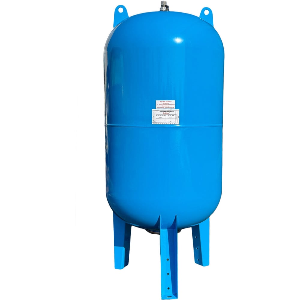 Изображение товара Гидроаккумулятор LadAna 150 л вертикальный с проходной мембраной, голубой 110103002