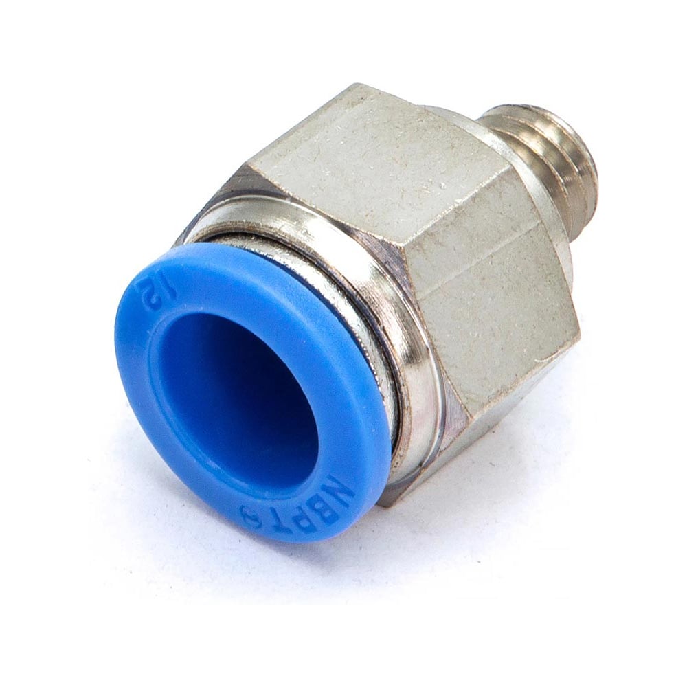 Изображение товара Пневмофитинг цанговый прямой HIMPT с наружной резьбой PC 12-М10х1.5 10 шт 00-00026437