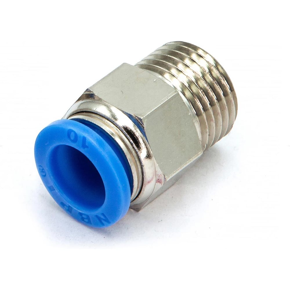 Изображение товара Пневмофитинг цанговый прямой HIMPT с наружной резьбой PC 10-М16х1.5 10 шт 00-00026434