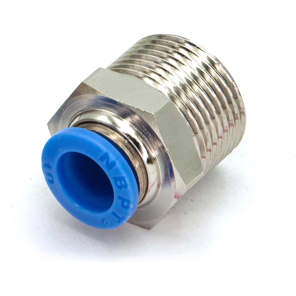 Изображение товара Пневмофитинг цанговый прямой HIMPT с наружной резьбой PC 10-М22х1.5 10 шт 00-00026436