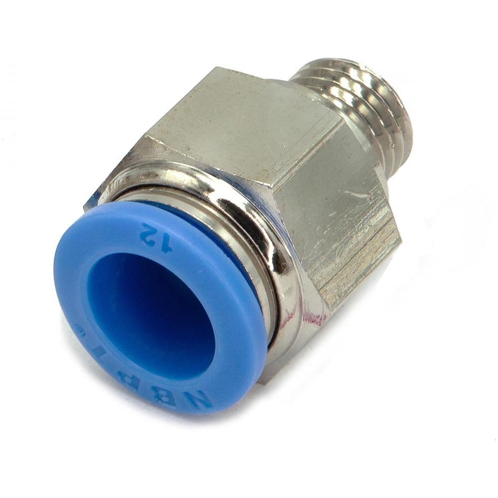 Изображение товара Пневмофитинг цанговый прямой HIMPT с наружной резьбой PC 12-М12х1.5 10 шт 00-00026438