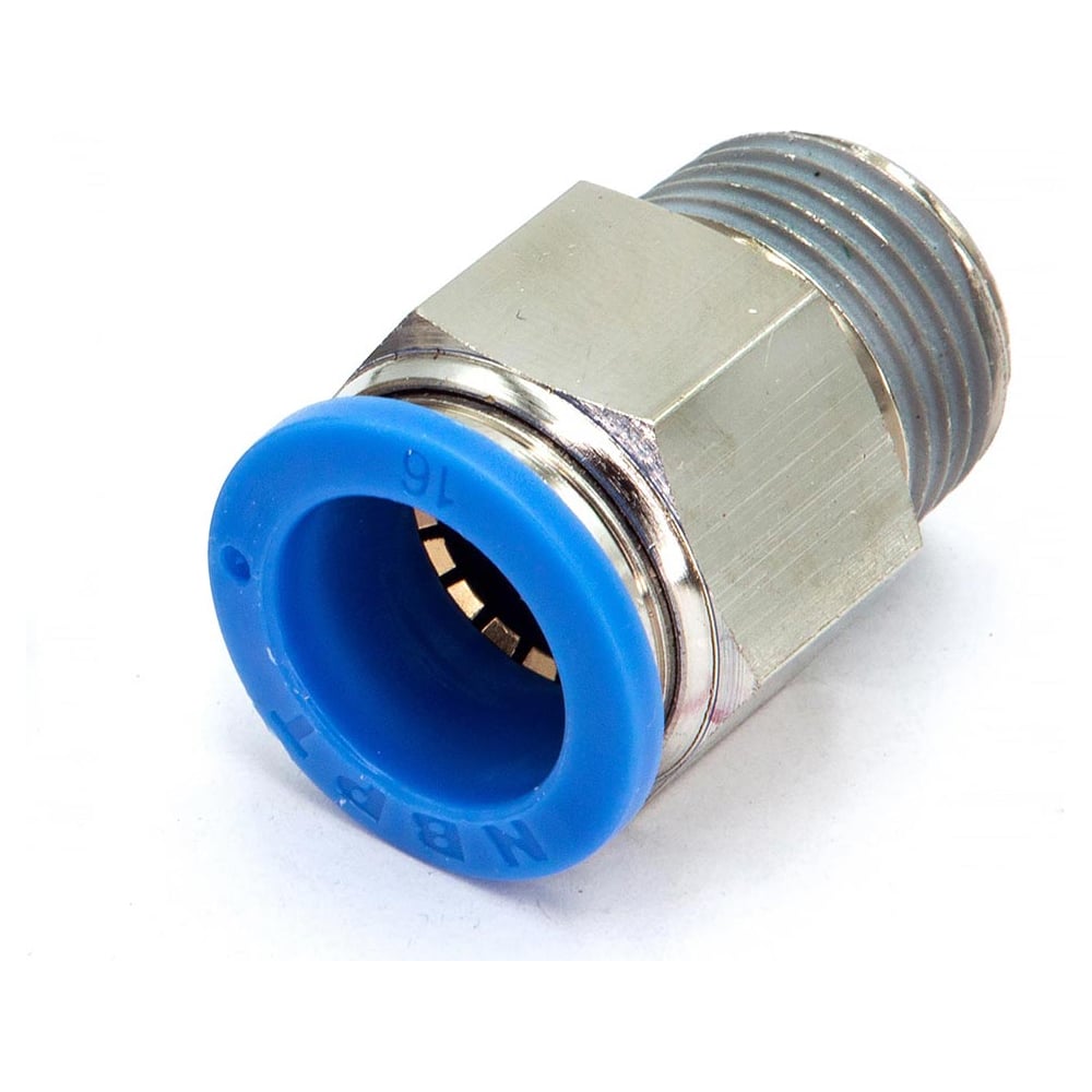 Изображение товара Пневмофитинг HIMPT PC 16-04 прямой с наружной резьбой 1/2, 16 мм, 5 шт