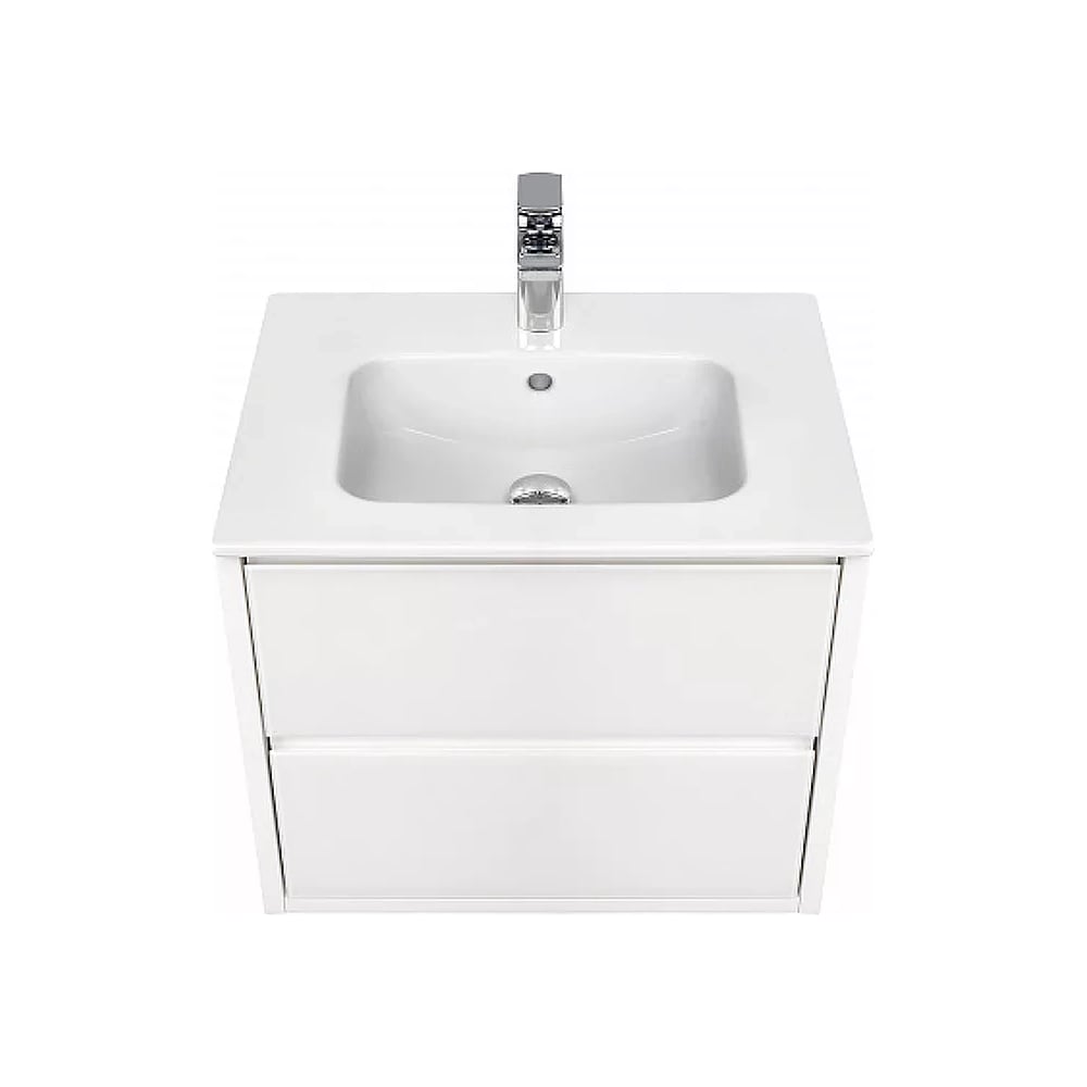 Изображение товара Тумба AQUATON Римини 60 с раковиной VICTORIA-N 60, цвет белый глянец 1A2266V0RN010 Изображение товара Тумба AQUATON Римини 60 с раковиной VICTORIA-N 60, цвет белый глянец 1A2266V0RN010