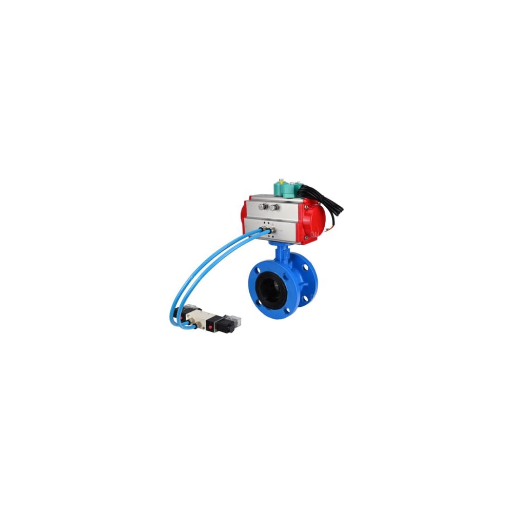 Затвор дисковый DN.ru GGG40-GGG40-EPDM-2W-H Ду65 Ру16 фланц., пн.привод DA-105, пн.распределителем PND1-S2EM-52-2-T08-220VAC, магн.перекл. МППП-200 D050-90888