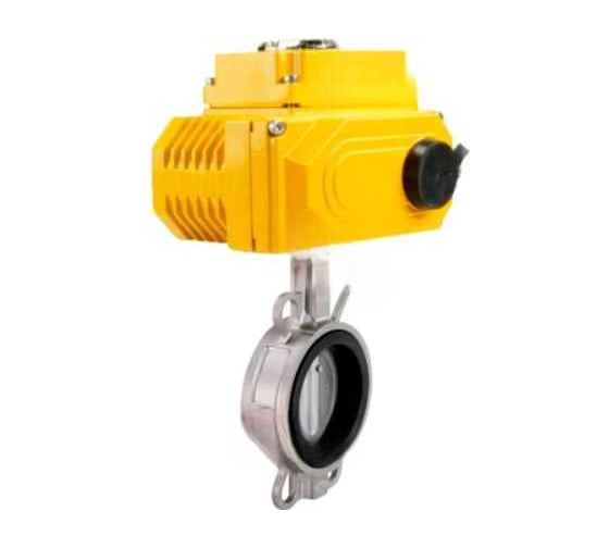Изображение товара Затвор дисковый поворотный DN.ru 316L-316L-VITON Ду65 Ру16L, эл.привод QT-005 220В D050-93618
