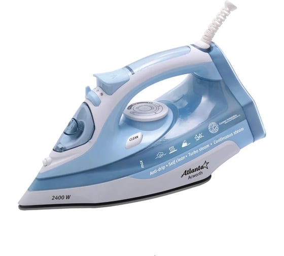 Изображение товара Утюг Atlanta с пароувлажнением ATH-5544 blue